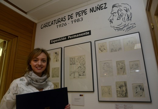 O Concello exhibe no Centro Cultural Lustres Rivas unha exposición permamente formada por 193 caricaturas de Pepe Núñez